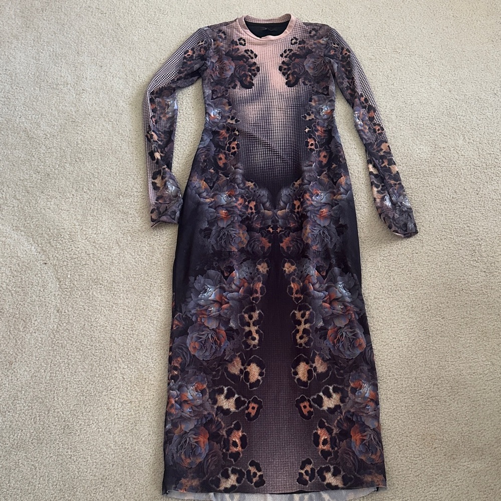 AFRM Multicolor Floral Long Sleeve Dress
